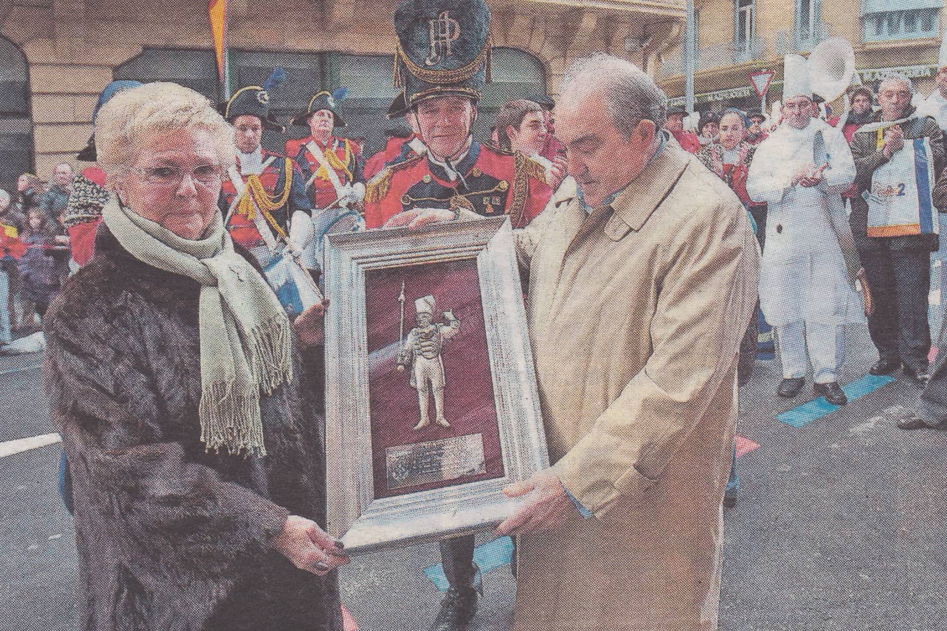 D. Luis Badiola Del Pozo, fundador de la Tamborrada Infantil Antiguotarra - Memorial Manolo Mugica 2009